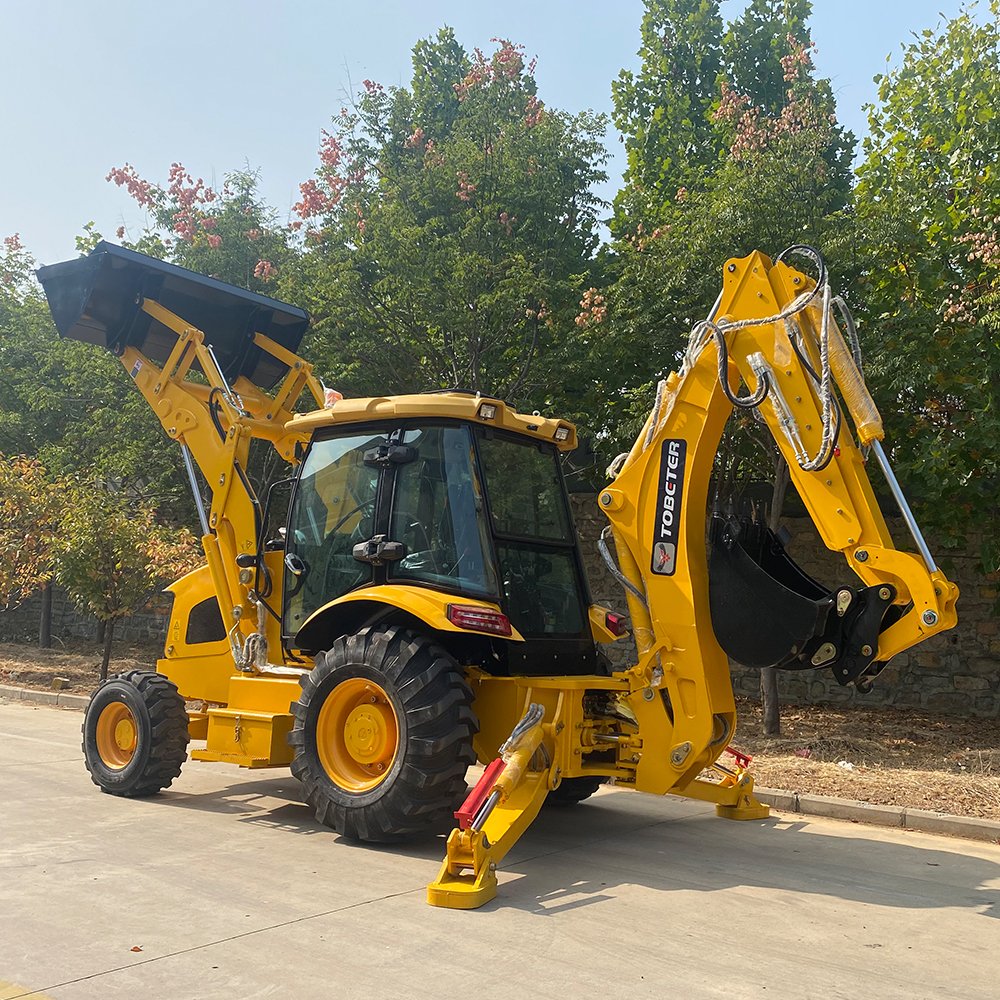 China Brand Heracles Construction and Farm Machine Front Wheel Loader TLS3CX Deluxe Used Backhoe Loader for Sale