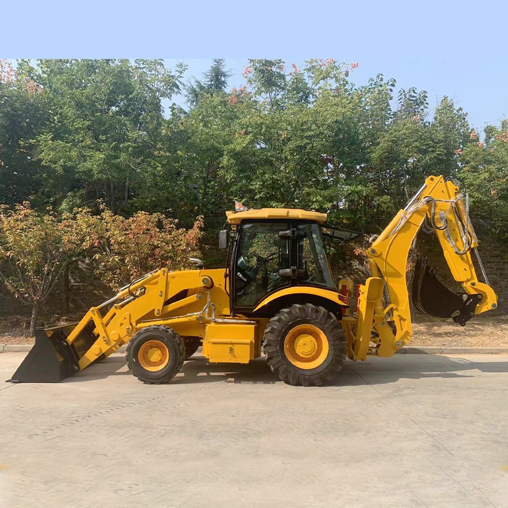 China Brand Heracles Construction and Farm Machine Front Wheel Loader TLS3CX Deluxe Used Backhoe Loader for Sale