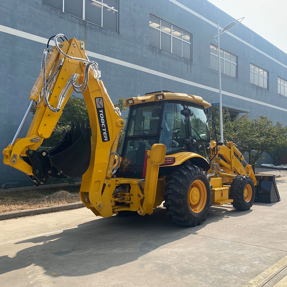 China Brand Heracles Construction and Farm Machine Front Wheel Loader TLS3CX Deluxe Used Backhoe Loader for Sale