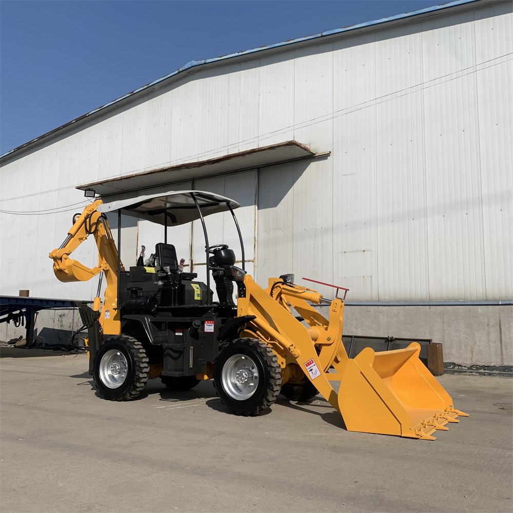 Hot sale loader backhoe 4x4 chinese farm used 1 ton 2 tons mini backhoe mini loader on sale