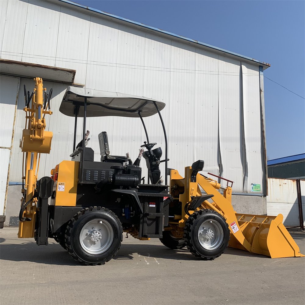Hot sale loader backhoe 4x4 chinese farm used 1 ton 2 tons mini backhoe mini loader on sale
