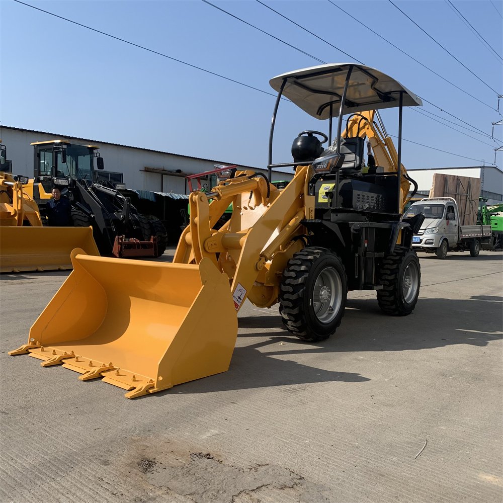 Hot sale loader backhoe 4x4 chinese farm used 1 ton 2 tons mini backhoe mini loader on sale