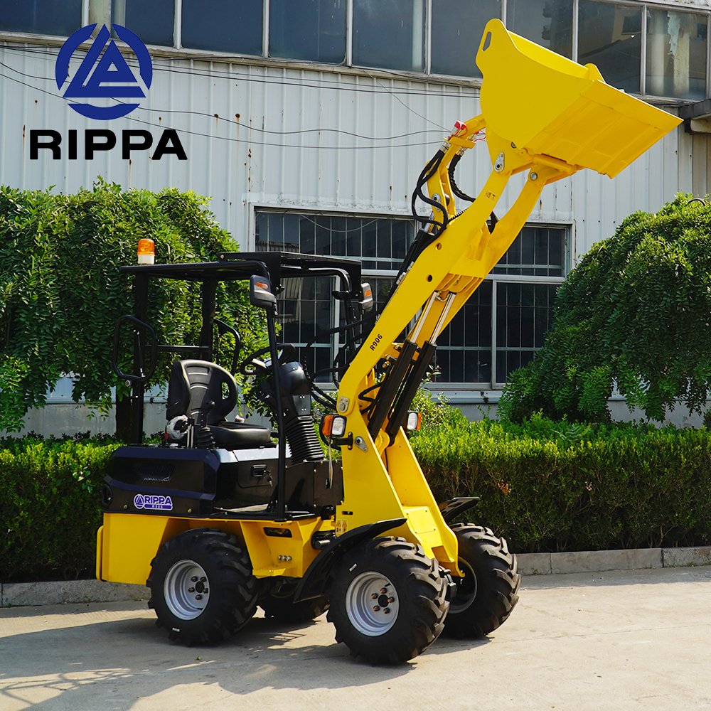 Rippa Wheel Loader CE EURO5 Telescopic Diesel Epa Engine Loadersr Front End 1ton Mini Loader For Sale