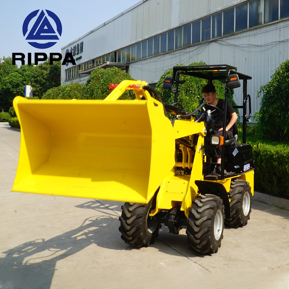 Rippa Wheel Loader CE EURO5 Telescopic Diesel Epa Engine Loadersr Front End 1ton Mini Loader For Sale