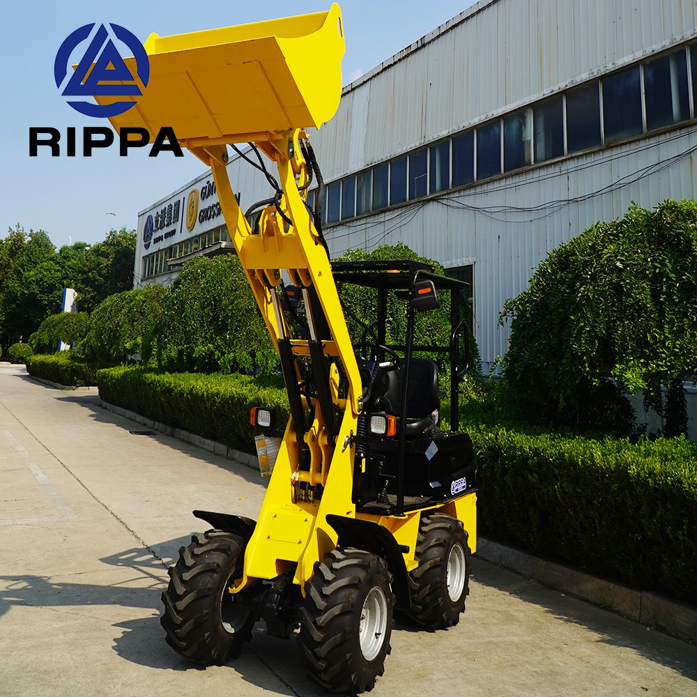 Rippa Wheel Loader CE EURO5 Telescopic Diesel Epa Engine Loadersr Front End 1ton Mini Loader For Sale