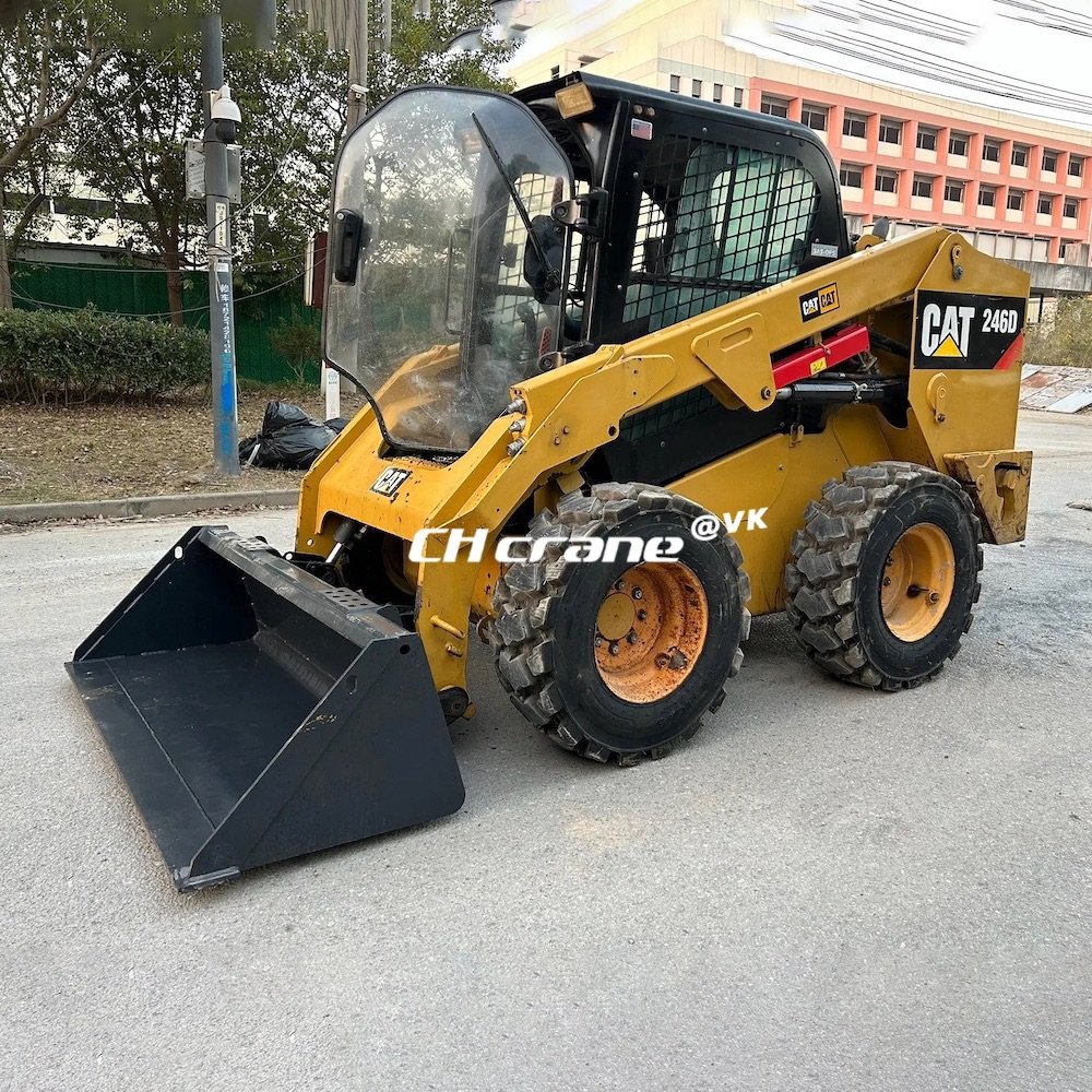Caterpillar 246 skid steer loader good condition used mini skid steer loader CAT 246c 246d skid steer loader cat 246c on sale