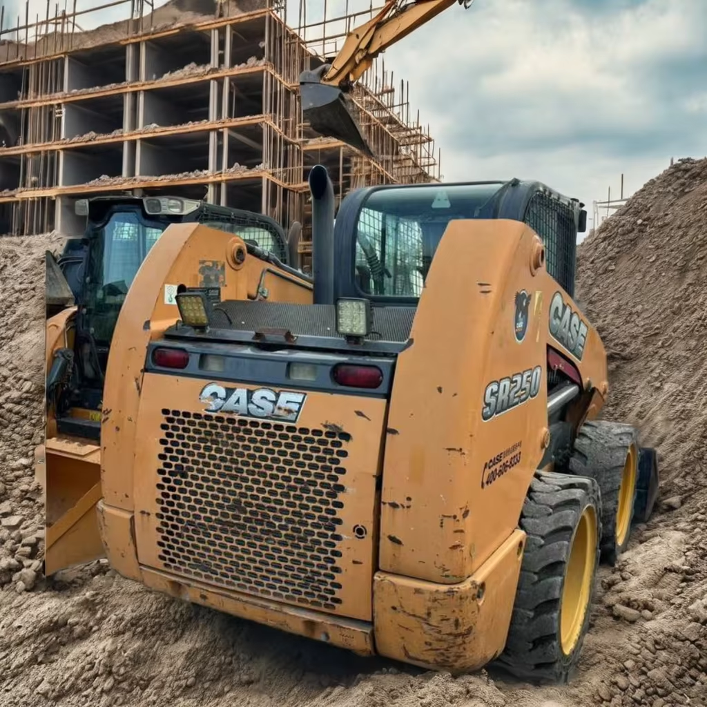 case sr250 Mini Backhoe Loader for Front and Tractor Work with Core Motor and Pump Components loaders