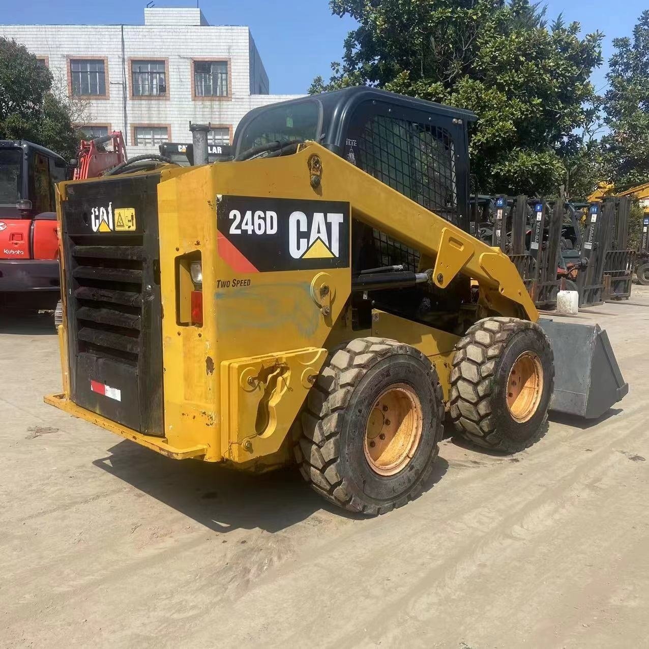 factory direct supplier caterpillar 246d mini used skid steer cat 246 272 hydraulic used self loaders for sale