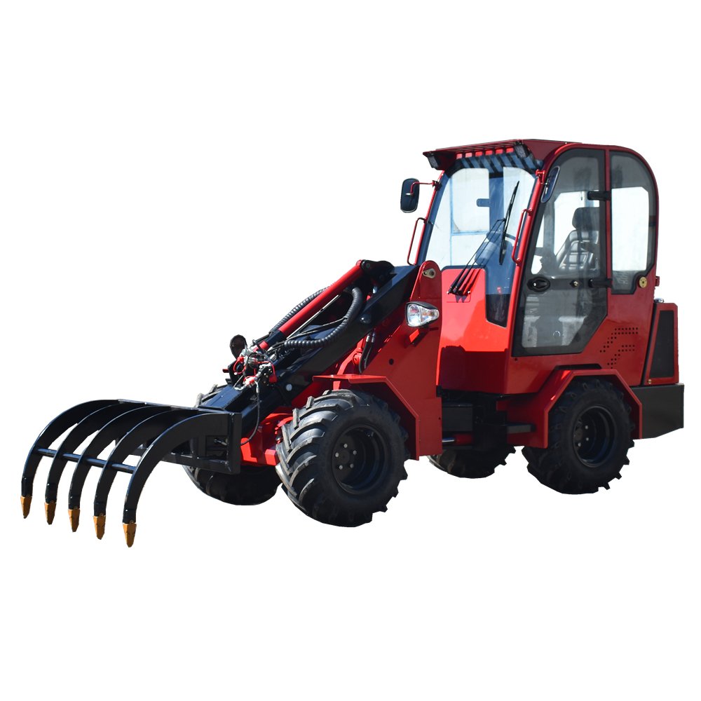 articulated front end wheel loader china made 1ton 2ton small farm construction used mini wheel loader with attachments