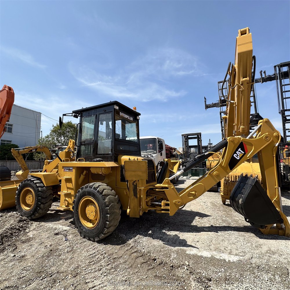 Used Caterpillar Hydraulic Backhoe Loader Cat 416E Secondhand Good Quality wheel loader