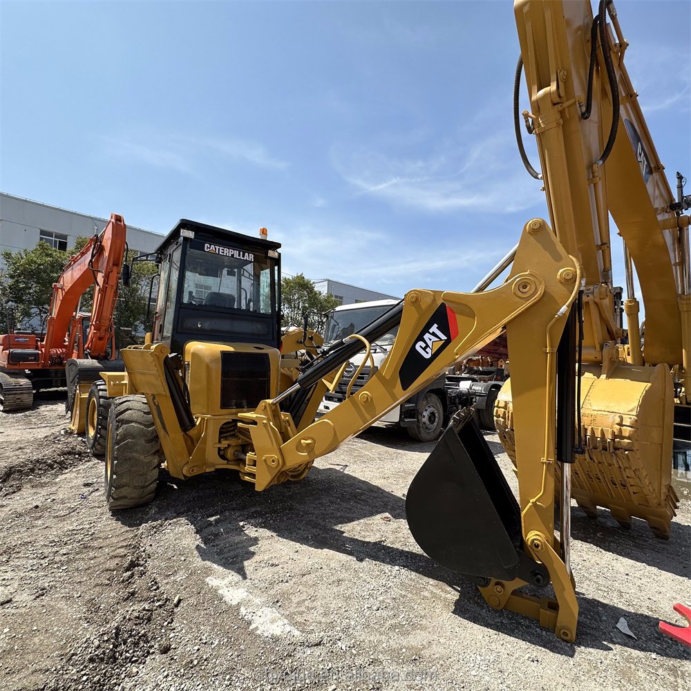 Used Caterpillar Hydraulic Backhoe Loader Cat 416E Secondhand Good Quality wheel loader