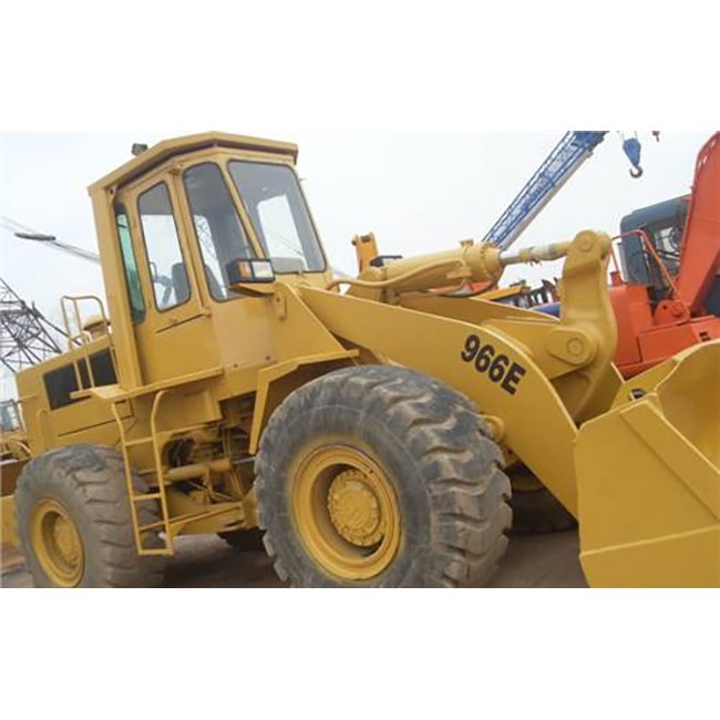 High Quality Used CAT 966E Wheel Loader Construction Machine Cheap Front Loader with 20 Ton Rated Load Engine Pump Motor