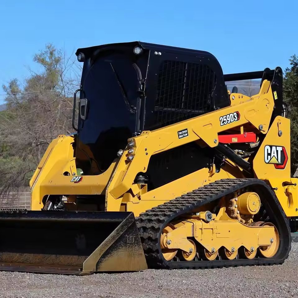 Crawler Cat Skid steer Multifunctional 3 Ton Skid Steer / 64hp Mini Skid Wheel Loader For Sell