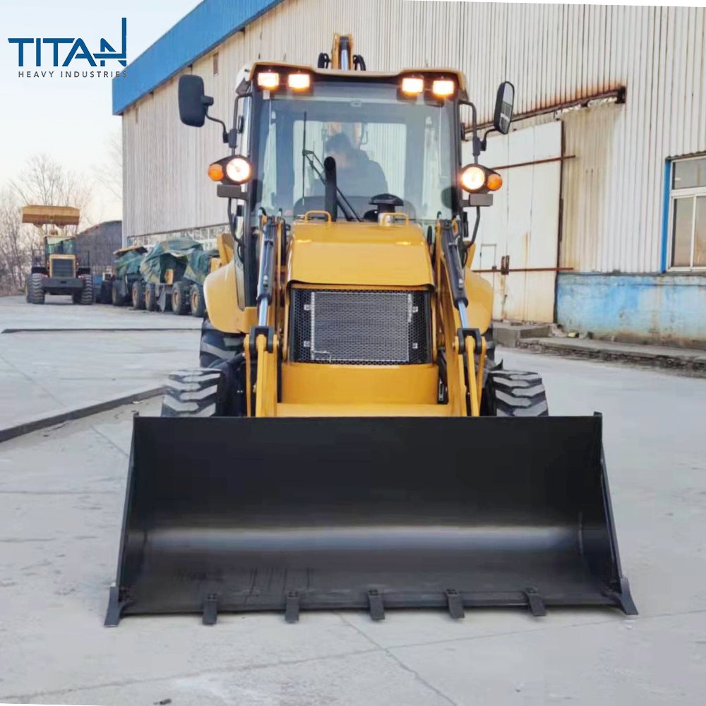 China Titan Weichai Engine Backhoe Loader Cheap Front Loader 1 Ton Bucket Attachment Used 2 Ton Pump Excavator Loader Sale