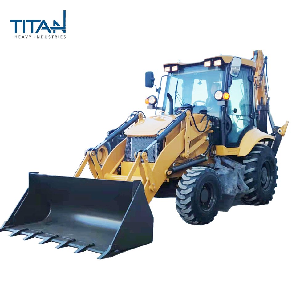 China Titan Weichai Engine Backhoe Loader Cheap Front Loader 1 Ton Bucket Attachment Used 2 Ton Pump Excavator Loader Sale