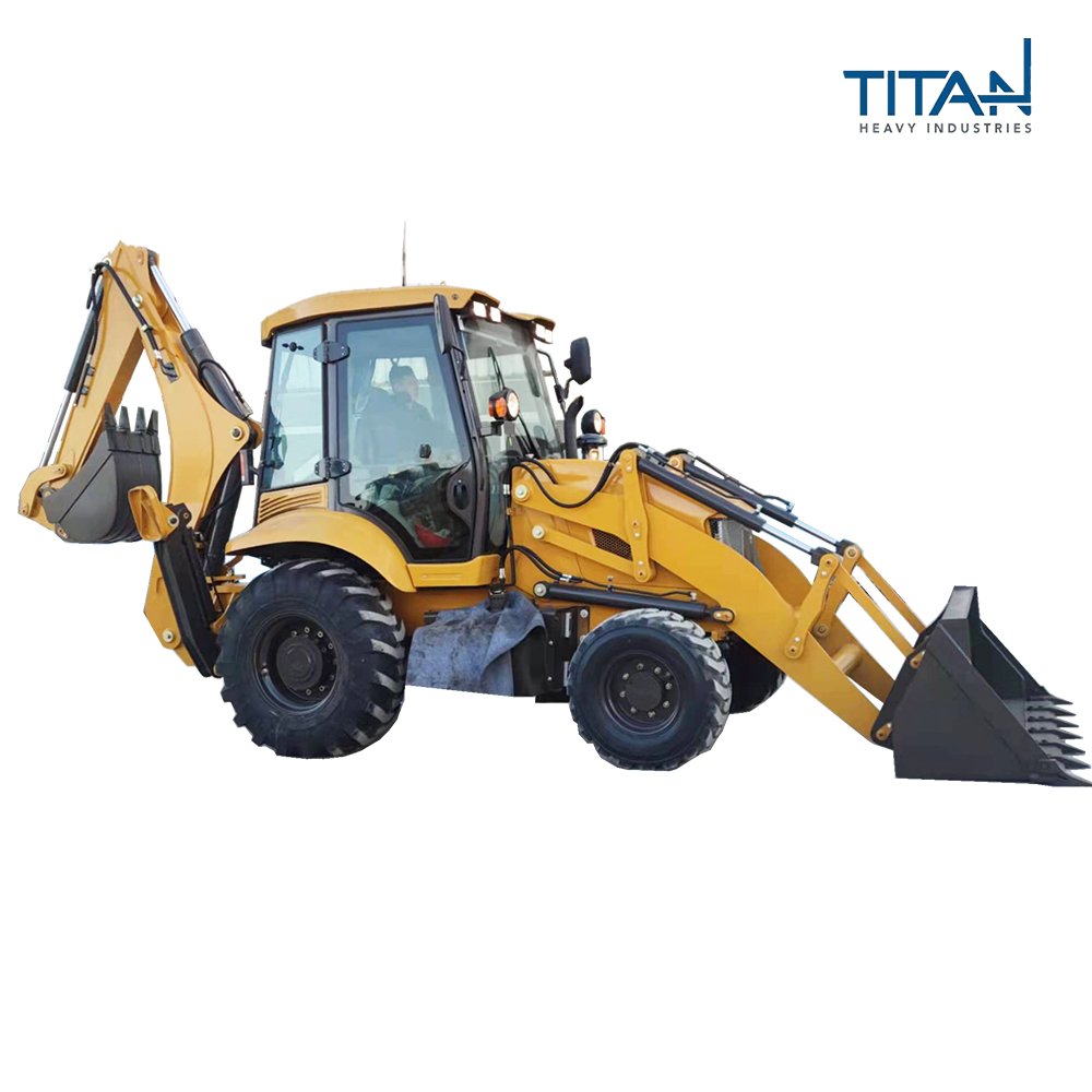China Titan Weichai Engine Backhoe Loader Cheap Front Loader 1 Ton Bucket Attachment Used 2 Ton Pump Excavator Loader Sale