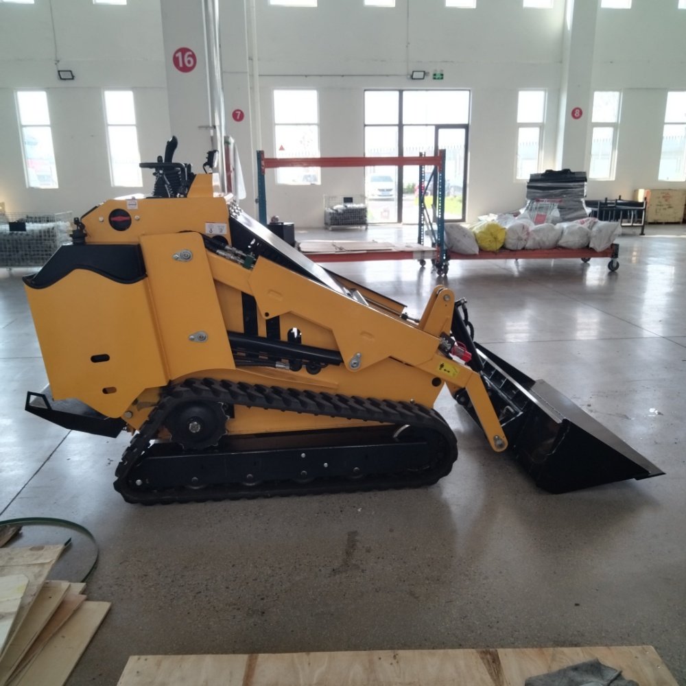 Cheapest EPA EURO5 Walk Behind Mini Loader stand on Skid Steer Loader With Bucket