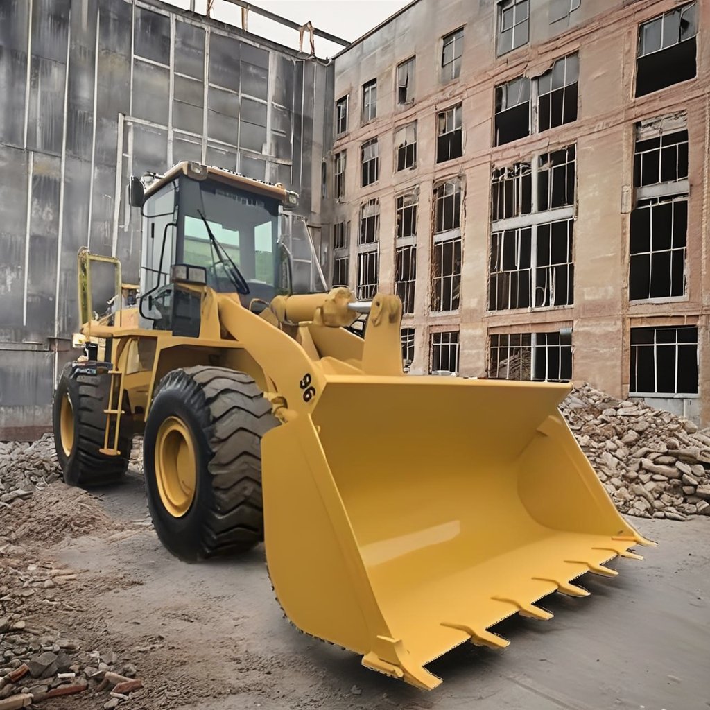 Used Wheel Loader Refurbished Road Engineering Equipment with Electric Pump Gearbox Sale Renovate Road Works