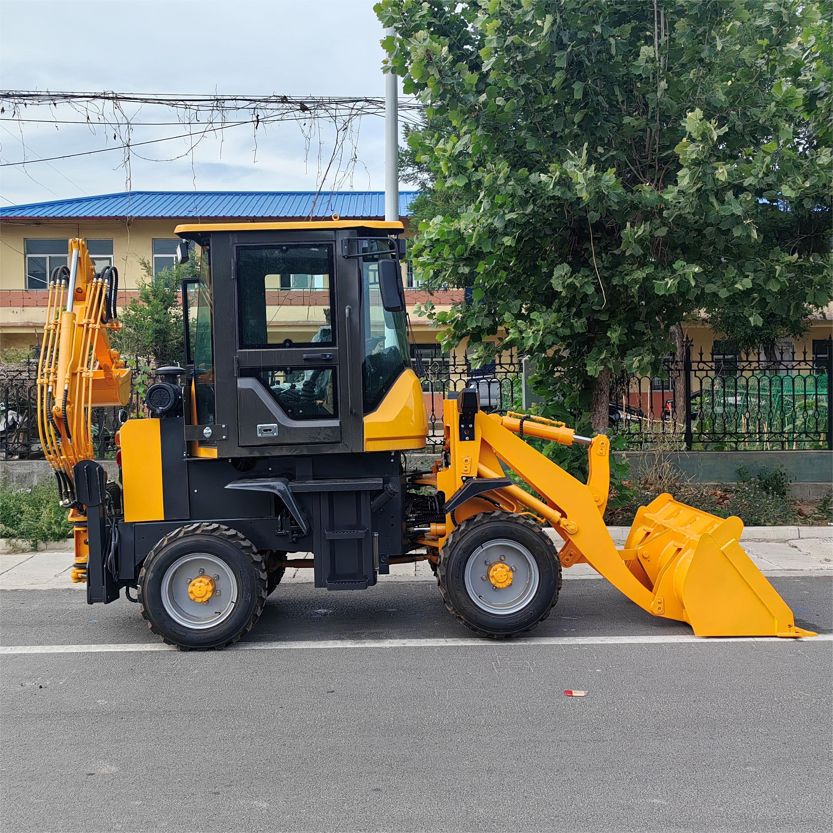 Wheel backhoe loader Diesel Earthworks Used for Loaders Excavator for saleBackhoe Loaders