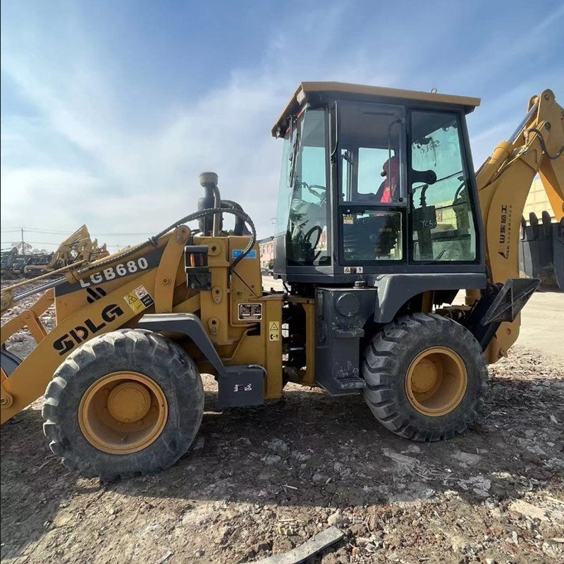 Used Backhoe loader tractor SDLG 680 brand 6 tons retroexcavator LGB wheel backhoe loader excavator