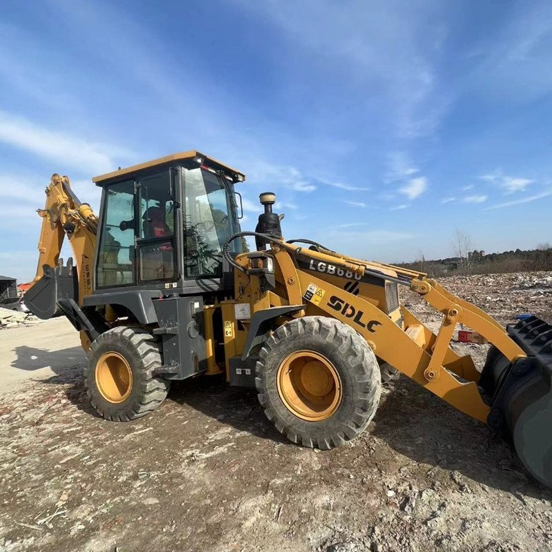 Used Backhoe loader tractor SDLG 680 brand 6 tons retroexcavator LGB wheel backhoe loader excavator