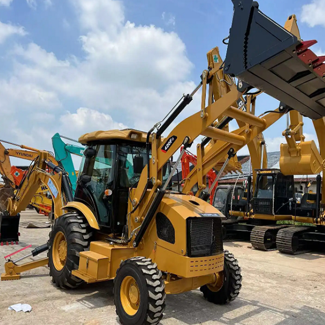 Used Caterpillar 420F Backhoe Loader imported 4x4 backhoe loader caterpillar excavator loader