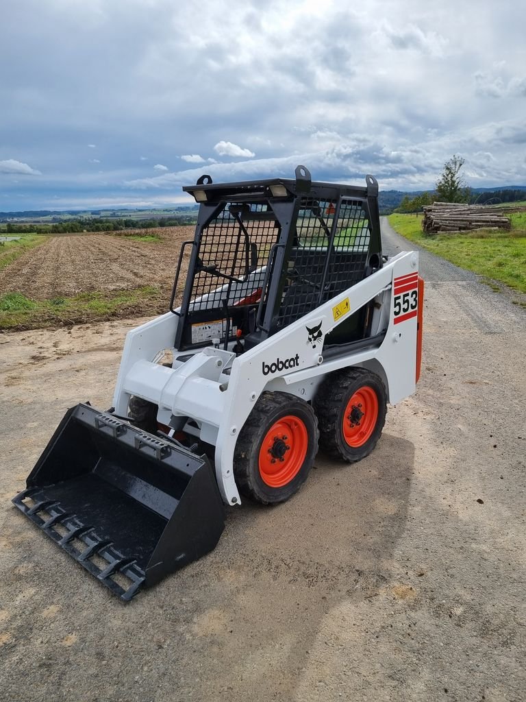 Low Cost Bobcat 553 Used Mini Skid Steer Loader with bucket for Sale