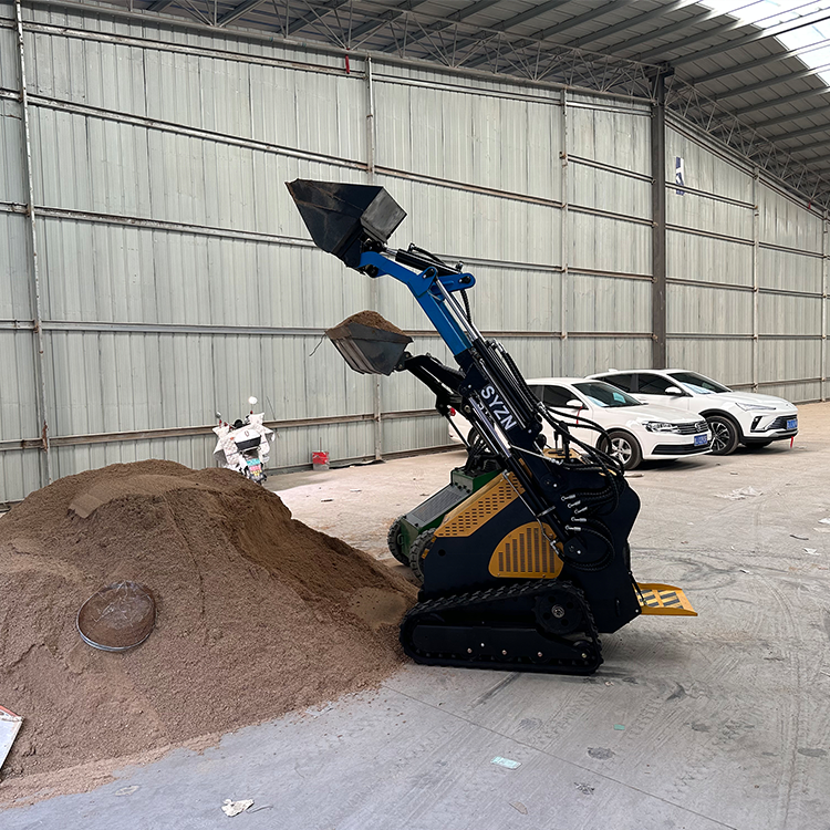 Unload Higher Slip Loaders, Telescopic Arm Mini Slip Loaders, Track Trial Slip Loaders 23HP 25HP Mini Loader Skid Steer 800 Kg