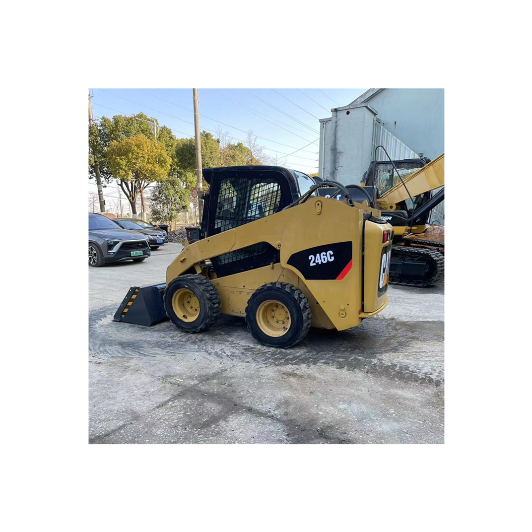 SECOND-HAND CAT 246C 246B MINI SKID STEER LOADER CATERPILLAR MINI WHEEL LOADER IN GOOD CONDITION