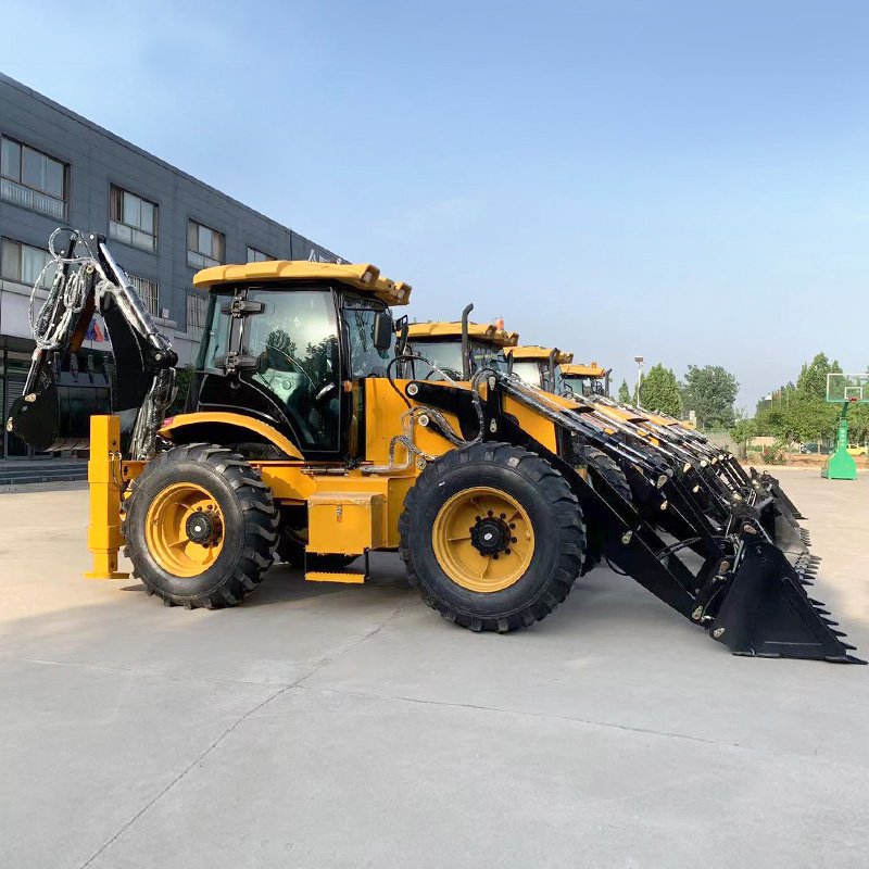 EURO5 EPA engine Diesel backhoe loader 4x4 China Small Mini Retroexcavadora loaders used Backhoe Loader for Sale