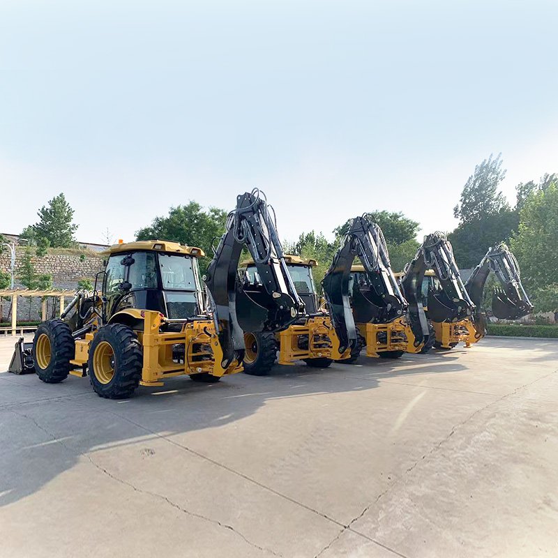 EURO5 EPA engine Diesel backhoe loader 4x4 China Small Mini Retroexcavadora loaders used Backhoe Loader for Sale
