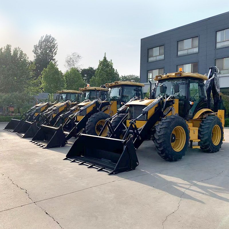 EURO5 EPA engine Diesel backhoe loader 4x4 China Small Mini Retroexcavadora loaders used Backhoe Loader for Sale