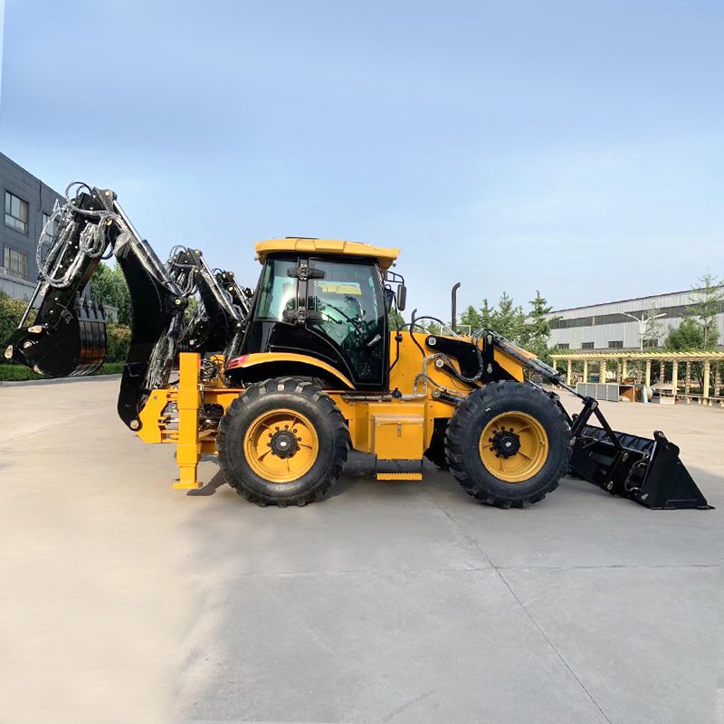 EURO5 EPA engine Diesel backhoe loader 4x4 China Small Mini Retroexcavadora loaders used Backhoe Loader for Sale