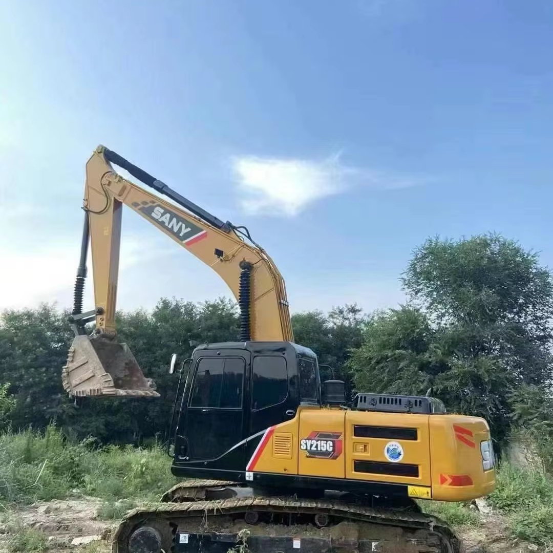 Professional Used Excavator Supply Crawler Backhoe 15TON 19 TON SANY SY215C Excavator For Sale