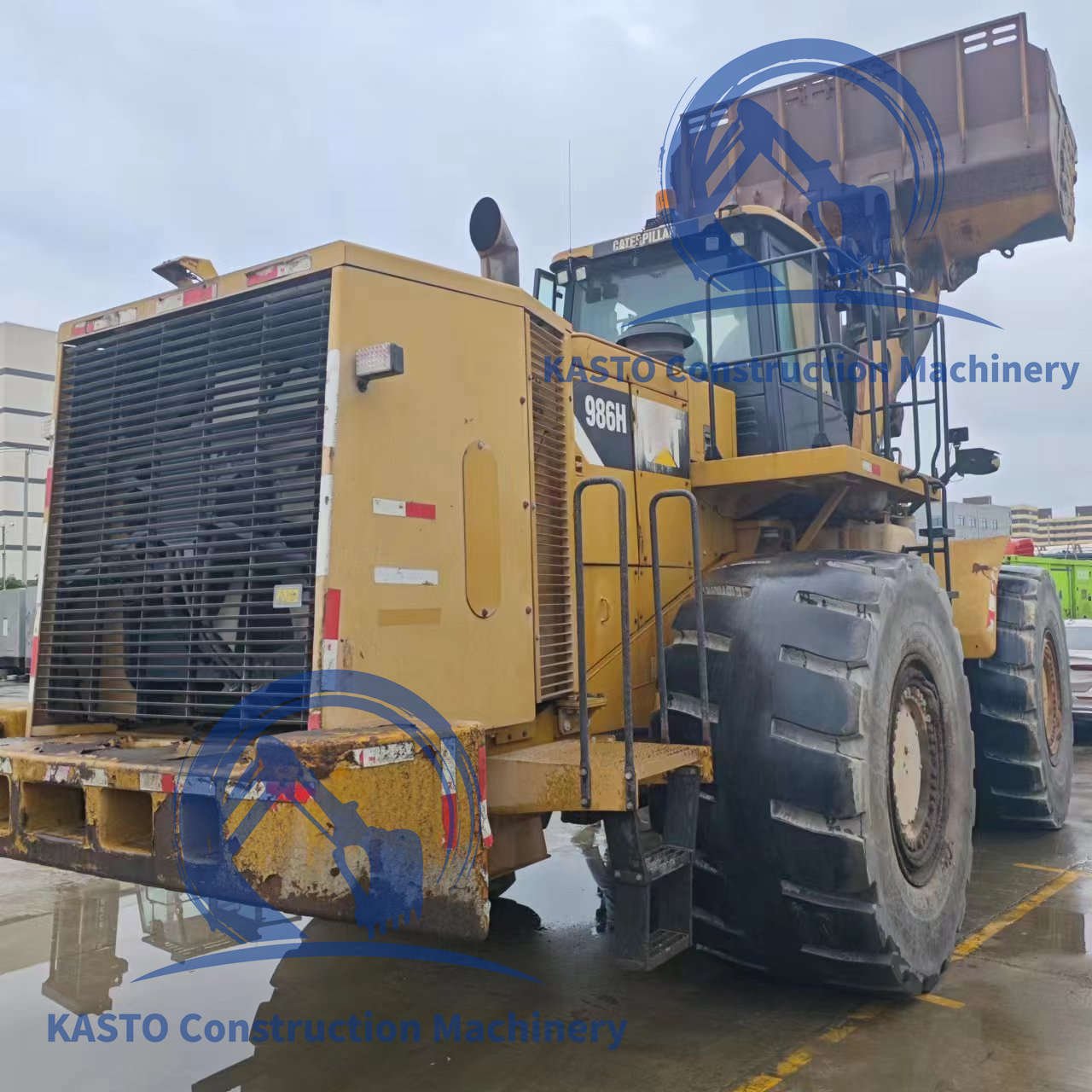 Used Original Caterpillar 986H Front Wheel Loader Hydraulic Cat 980G 966 986H Imported Cat980 Loader In Perfect Condition