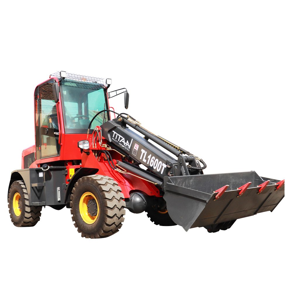 High Performance 1.6ton Front End Mini Wheel Loader China Hydraulic Pump Equipped Mini Compact Used Motor Gear Gearbox PLC