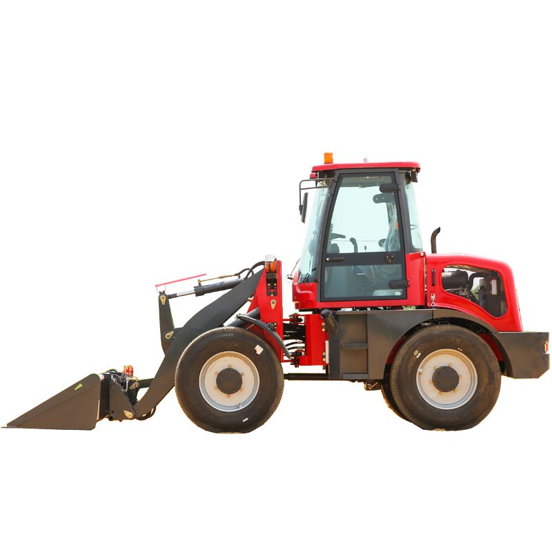 High Performance 1.6ton Front End Mini Wheel Loader China Hydraulic Pump Equipped Mini Compact Used Motor Gear Gearbox PLC