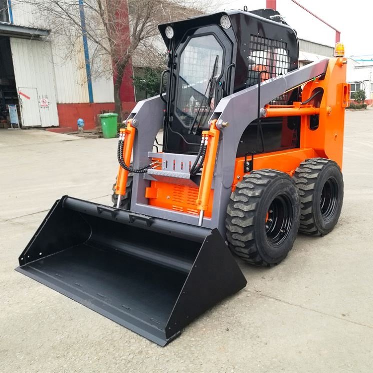 LAIGONG LG25C Mini Skid Steer Loaders with Tracked Snow Blower Lawn Mower Earth-moving Machinery Mini Skid Steer Loader Kawasaki