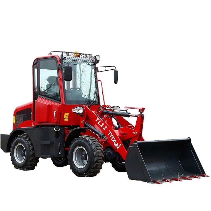 Used Diesel 4WD TL12 Articulating Mini Loader Huade/Kyb Hydraulic Cylinder Front Loader Bearing Pump Gearbox Bucket Restaurants
