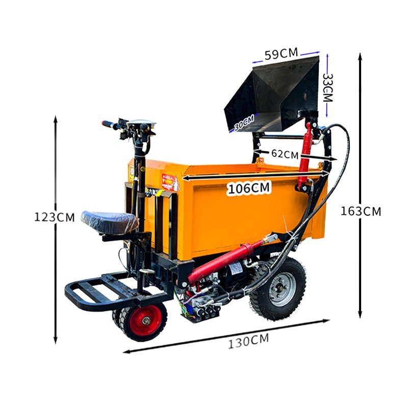 Electric Wheelbarrow Farm Tool Truck Trolley Electric Electric Three Wheel Dump Small Truck Tricycle
