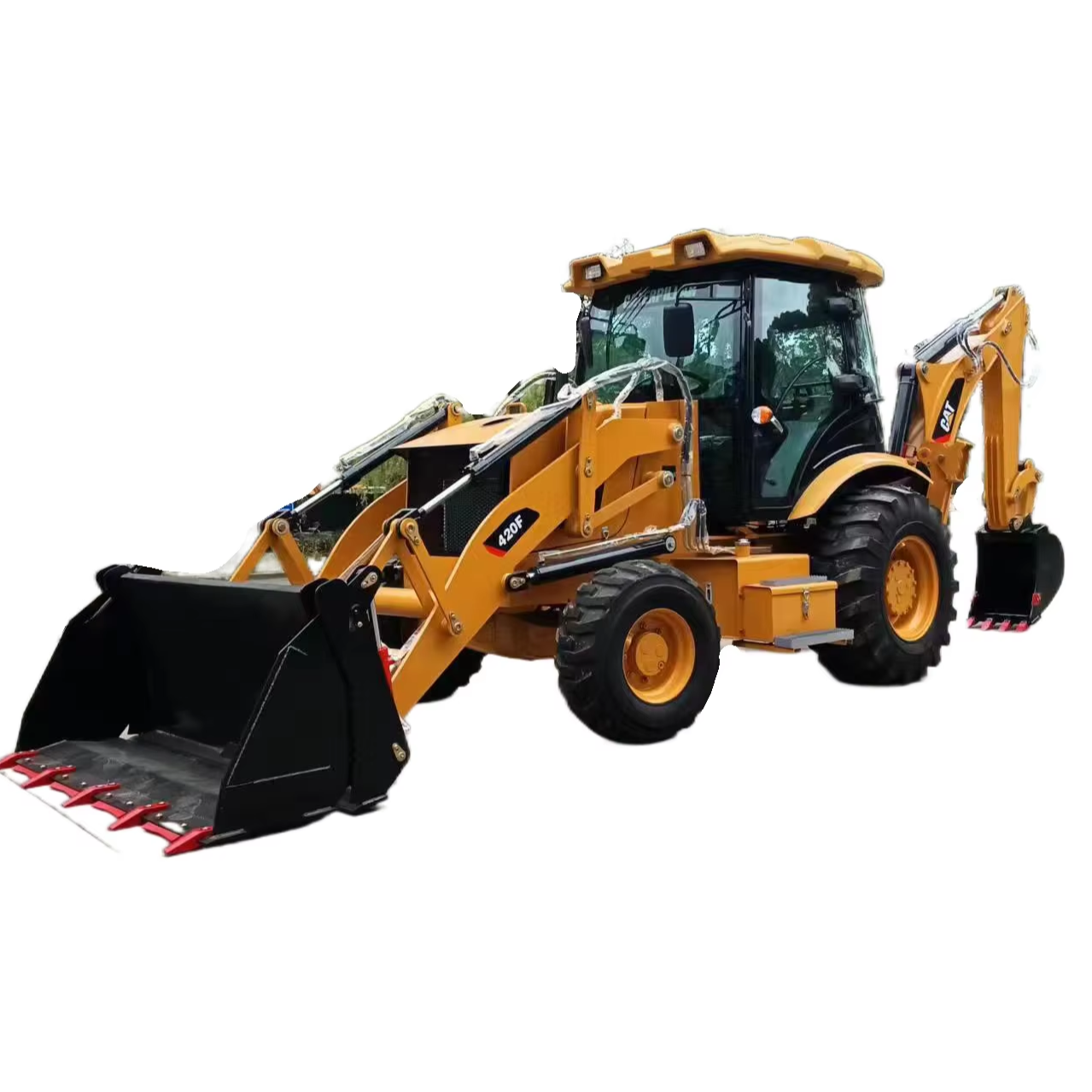 Japan Used Japan Original 4 Wheel Drive Tractor Backhoe Loader Caterpillar Brand CAT420F Backhoe 100% Original for sale