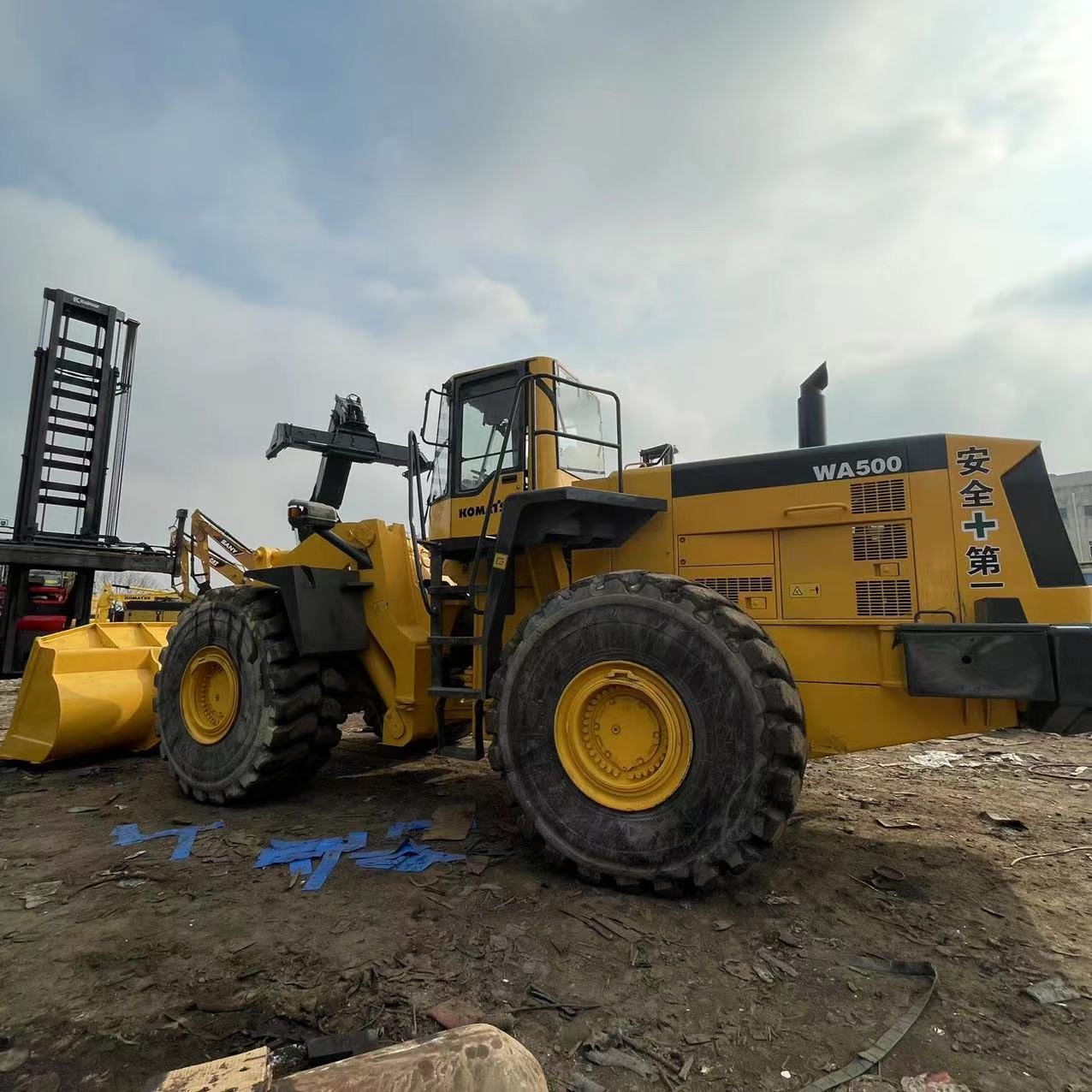 Good Condition Komatsu WA500 WA500-3 WA500-6 500-8 Used Wheel Front Loader 9 Ton Payloader Cheap Price
