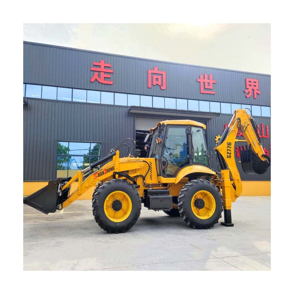 Shanzhong brand 9-ton excavator loader, four-wheel drive multifunctional excavator, used for earthwork construction engineering