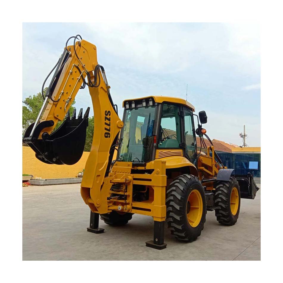 Shanzhong brand 9-ton excavator loader, four-wheel drive multifunctional excavator, used for earthwork construction engineering
