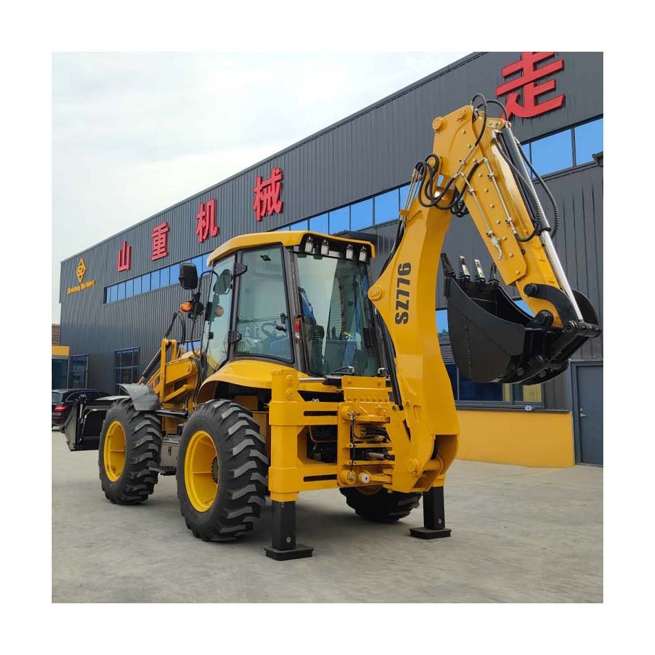 Shanzhong brand 9-ton excavator loader, four-wheel drive multifunctional excavator, used for earthwork construction engineering