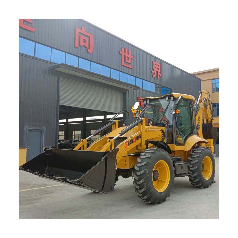 Shanzhong brand 9-ton excavator loader, four-wheel drive multifunctional excavator, used for earthwork construction engineering