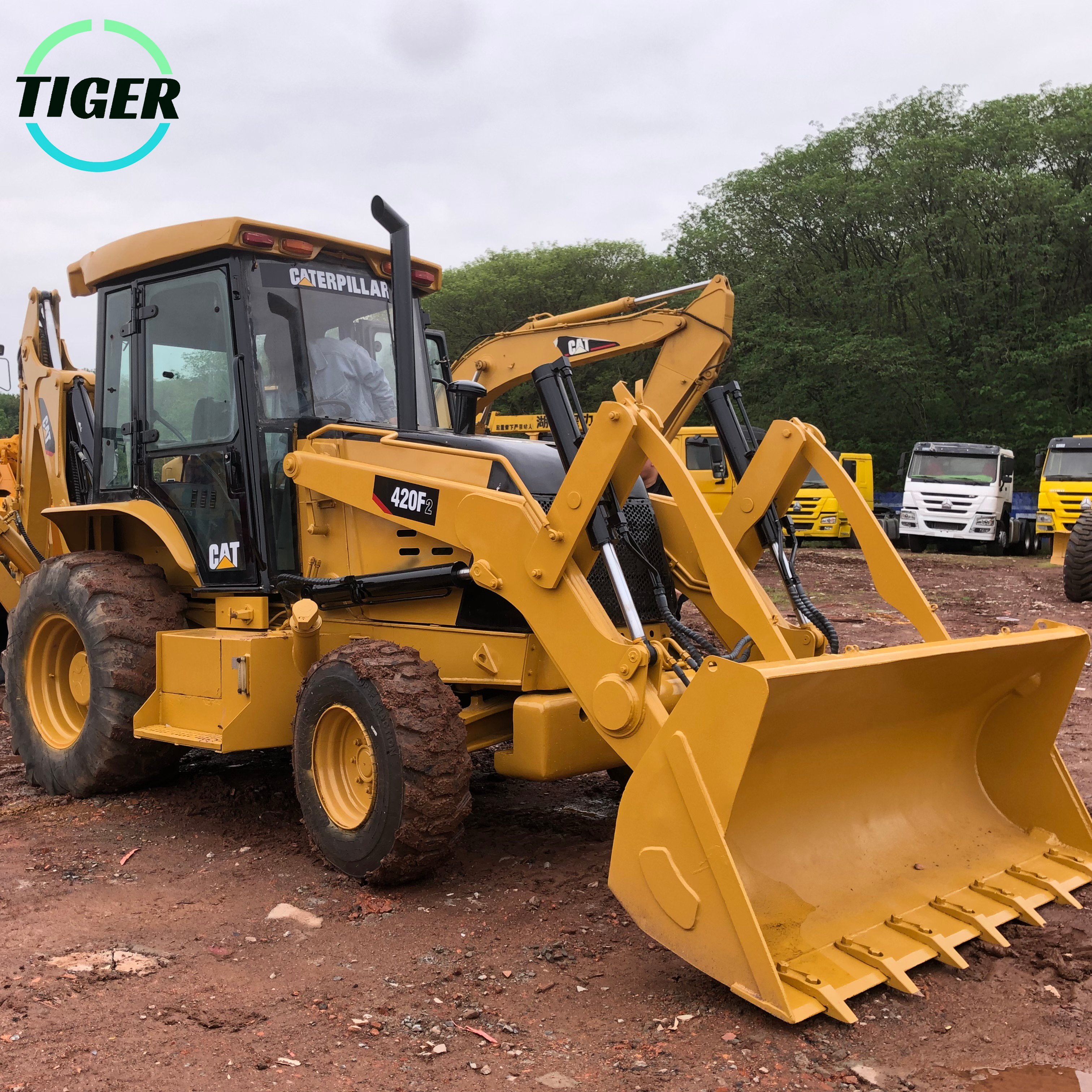 Used Backhoe Loader Machine Hydraulic Wheeled 4x4 Cat 420f Caterpillar Used Backhoe Loaders