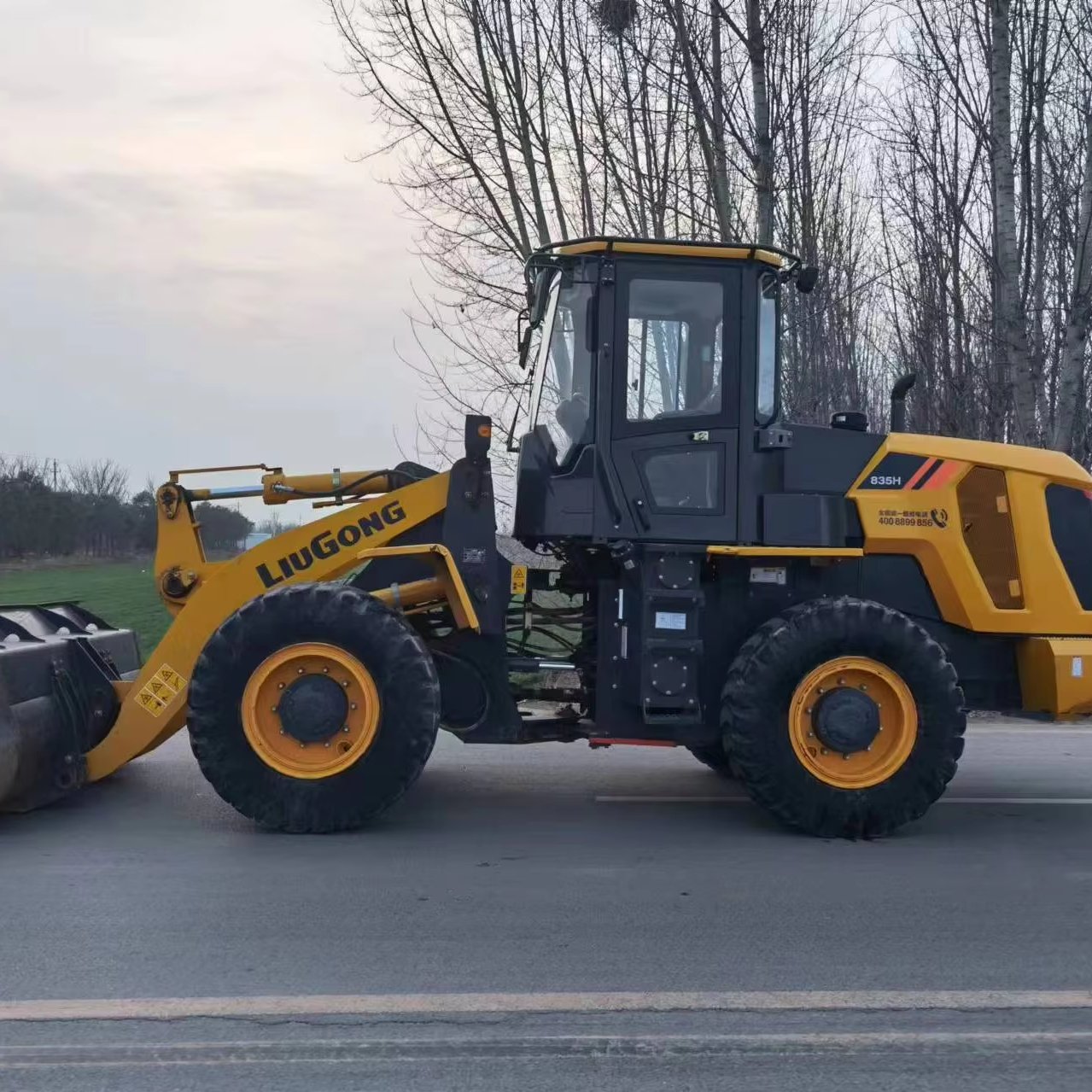 Used CLG835H 3-Ton Mini Skid Steer Loader Bobcat JCB Wheel Loader with Yuchai Engine Front Loader with Pump Core Components