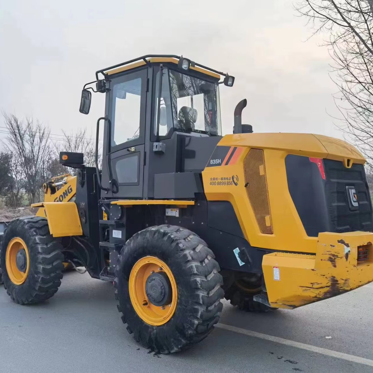 Used CLG835H 3-Ton Mini Skid Steer Loader Bobcat JCB Wheel Loader with Yuchai Engine Front Loader with Pump Core Components