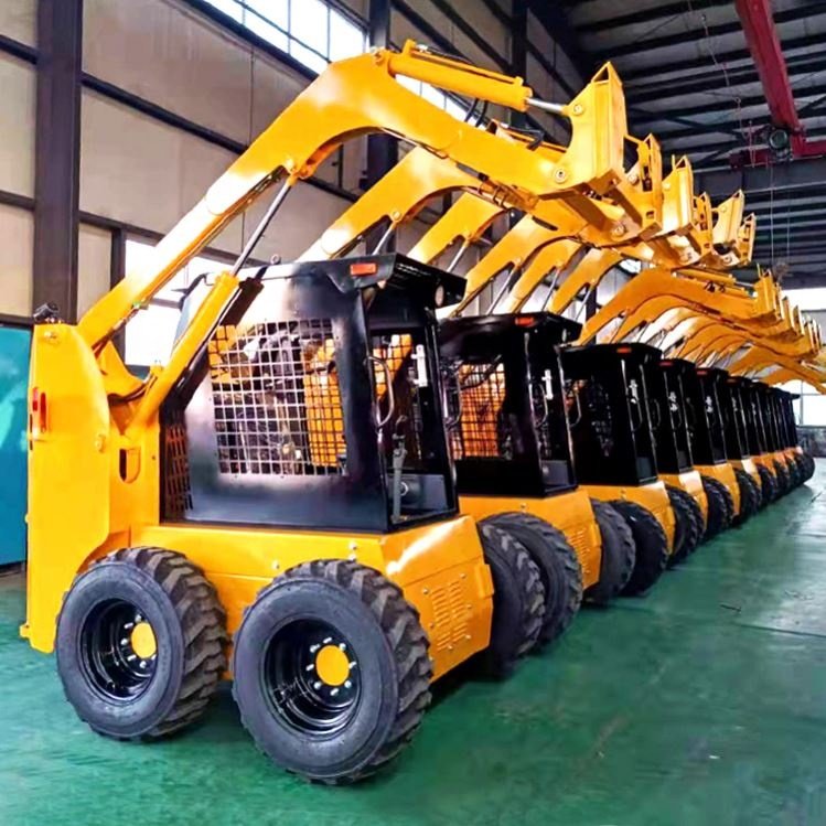 LAIGONG LG25C Mini loader skid steer loaders with tracked snow blower lawn mower earth-moving machinery mini skid steer loader